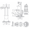 Чугунная автоматическая трубная муфта LEO TO300-300 (PN6) L13053